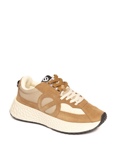 Beige carter runner sneaker NO NAME | CARTER RUNNER MSUEDE/KNIT-NUTS/TAUPE